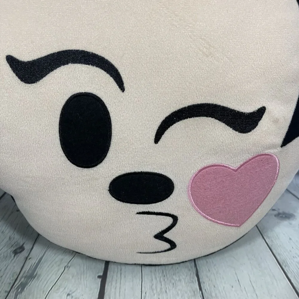 Minnie Mickey Mouse Emoji Pillow Plush Decoration Set Bedding Decor Lot Of 2